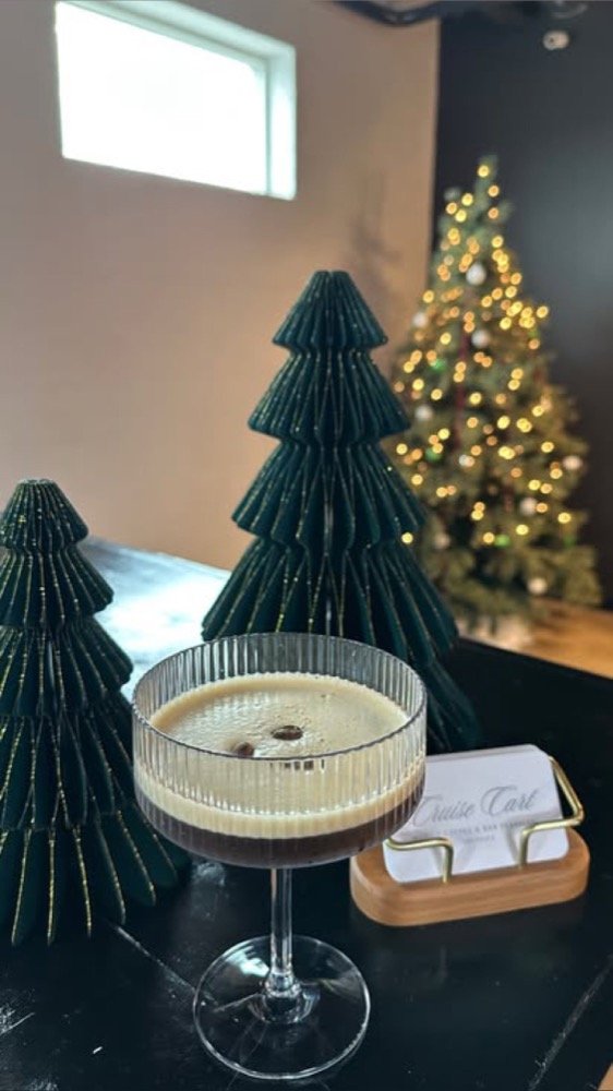 Espresso martini at a holiday event